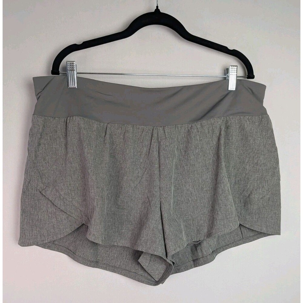 NEW Calia Shorts Women's XXL Active Kick It Up Performance Bottoms Gray Running